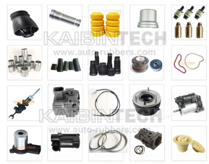 Air Suspension Repair Kits rubber bladder clamps buffer damper aluminum cover copper air valve fitting dust cover boot strut mount seal rings shock core top head induction cable suspension air pump service parts head cover plastic parts valve blocks