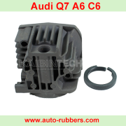 air Suspension shock absorber airmatic compressor Repair Kits Cylinder head cover with o-ring for Audi Q7 A6 C6 compressor pump repair kits 4L0698007